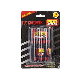 Sticky Fly Paper Trap - (Pack of 6) - Easy to Use - Effective & Efficient Fly Catcher Solution