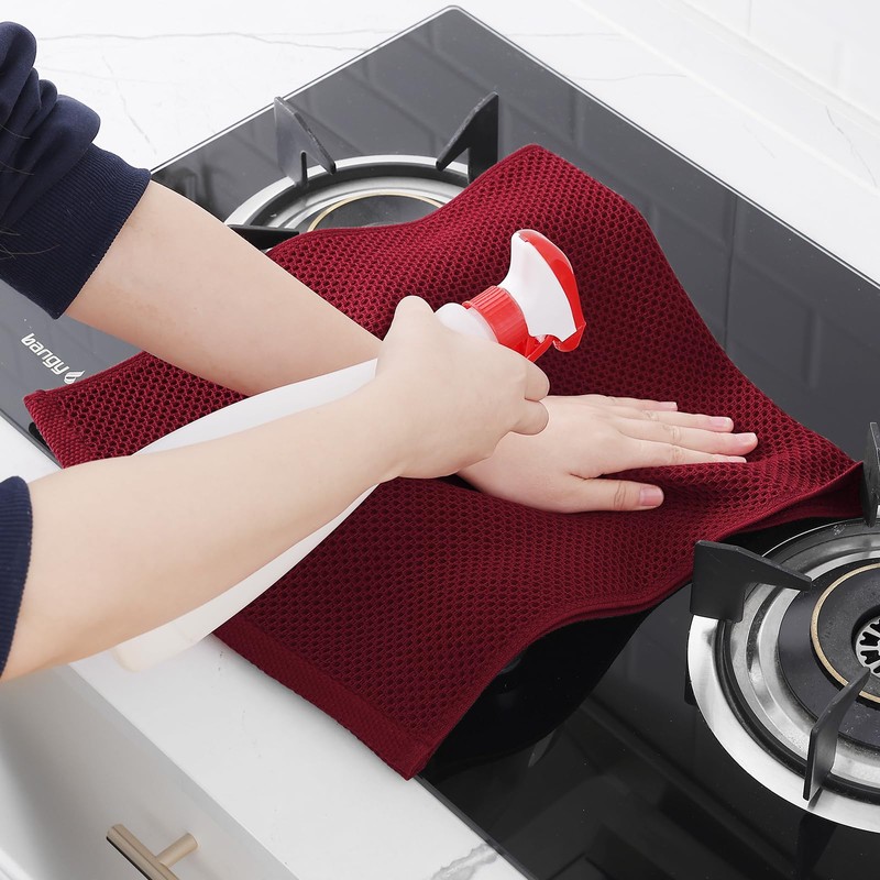 Homaxy Homaxy 100% Cotton Waffle Weave Kitchen Dish Towels, Ultra