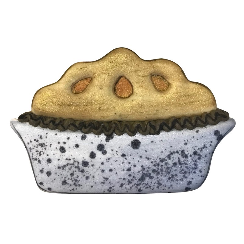 LILIAO Thanksgiving Pumpkin Pie Cookie Cutter - 4 x 2.6