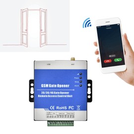 Sonew GSM Gate Opener, RTU5025 Wireless Garage Opener Door Access Control Relay Switch SMS Command (EU)
