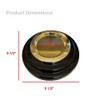 Grand Piano Caster Cups in Black - 5.5 inches (Set