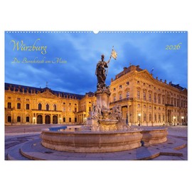 Würzburg The Baroque City on the Main (Wall Calendar 2026 DIN A2 Landscape), CALVENDO Monthly Calendar