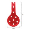 ACK Viva Collection, Red Polka Dot Hand Painted Ceramic Spoon