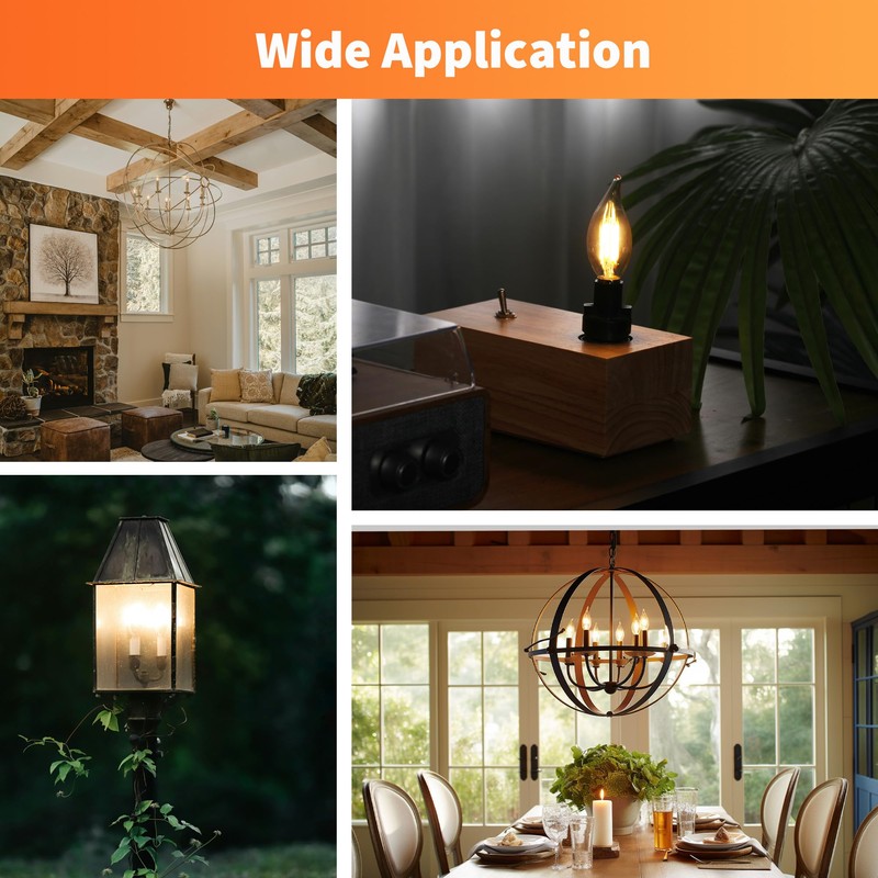 ALAMPEVER 800LM Super Bright Dimmable LED Light Bulb, E26 LED