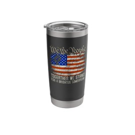 We The People American Flag Patriotic Together We Stand Stainless Steel Insulated Tumbler
