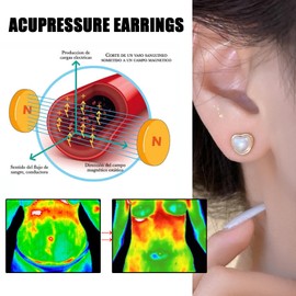 Lymphatic Earrings for Women Lymphatic Magnetotherapy Germanium Earrings Lymphatic Halolux Drainage Earrings Ear Cuff Earrings Women Jewelry