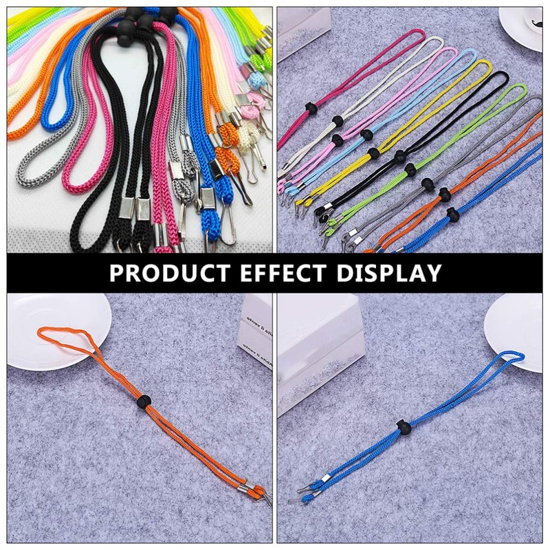 EXCEART Bandana Lanyard Hat Holder Clip Lanyard Neck Strap Straw
