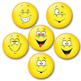 Merchandise for Fans 01 Large Fridge Magnets with Smiley Good Mood Positive Feelings Laughing [01]
