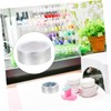 Ipetboom 2sets Nail Supplies Containers Aluminum Jars Lids 25ml Cream