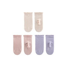 Sterntaler Baby Girls' Socks 3 Structure, Pale Pink