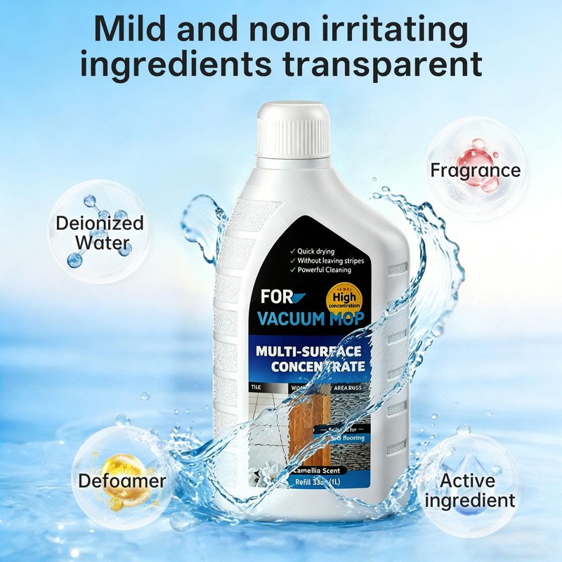 1L Vacmop Cleaner Solution Compatible with Shark Hydrovac Cleaning Solution