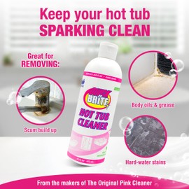 Quick 'n Brite Heavy Duty Hot Tub Cleaner - Non-abrasive Cleaning Gel, 16 oz. (Packaging May Vary)