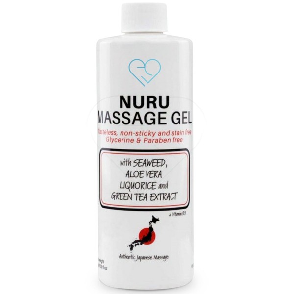 Nuru Massage Gel 16.9 fl oz with Aloe Vera, Seaweed, Liquorice, Green Tea, & B5