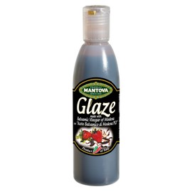 Mantova Balsamic Vinegar Glaze of Modena PGI, Perfect for Ice Cream, Marinades, Cocktails, Pasta Sauce, Salad Dressing, Vinaigrette, Reduction, 8.5 oz.