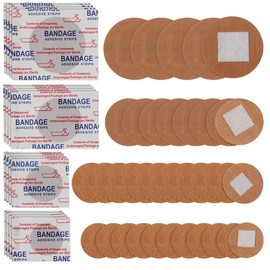 Angoily Breathable Dot Bandages for Finger Joints Large Round Waterproof Adhesive Patches Elastic Fabric Spot Bandages for Nose Ear and Small Wound Protection 100Pcs