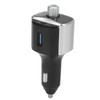 Bluetooth 5.0 FM Transmitter Dual Screen Display 3 USB Ports