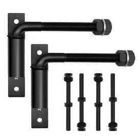 JEXIFY 3/4'' J Bolt Gate Hinge, 7" Heavy Duty Gate Hinges Up to 1100lbs, Gate Hinges for Wooden Fences, for Vehicular and Pedestrain Swing Gates (2 pc)