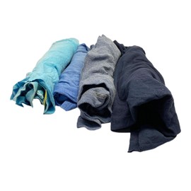 SupremePlus Recycled Color T-Shirt Cleaning Cloths - Shop Bulk Reusable Cleaning Rags in a Box, Eco Friendly Perfect for Housing, Automotive, Workshop, Car Cleaning, Industrial Use (50.00 lbs. Box)