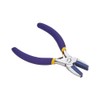 BENECREAT Double Nylon Jaw Flat Nose Pliers Mini Steel Wire