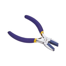 BENECREAT Double Nylon Jaw Flat Nose Pliers Mini Steel Wire Forming Pliers for Jewellery Crafts for Hobby Projects