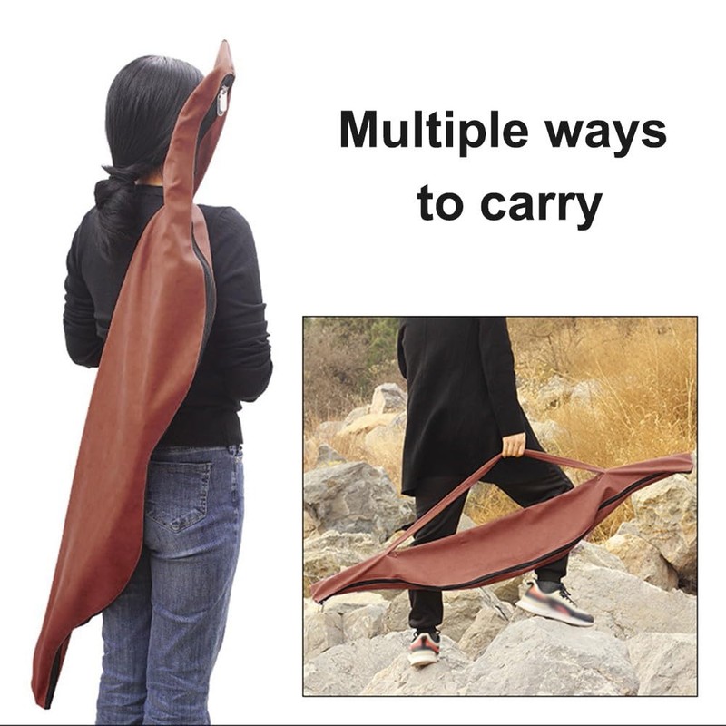 DONGKER Archery Bow Bag, 60" Long Traditional Bow Case PU