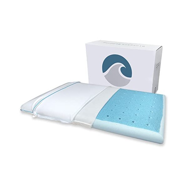 Bluewave Bedding Hyper Slim CarbonBlue Max Cool Gel Memory Foam