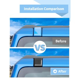 Voodonala Roof Screw Molding Cover Windshield Pillar Replacement Compatible with Ford Bronco 2Door 4Door 2021-2025, Carbon Fiber