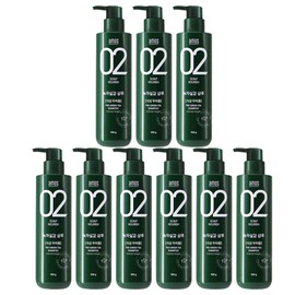 Amos Green Tea Realistic Refreshing Type Shampoo for Oily Hair 500g 9 packs / 아모스 녹차실감 산뜻한 타입 지성 모발용 샴푸 500g 9개
