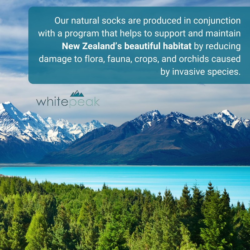 whitepeak Genuine Merino Wool and Possumdown Blended Socks from New