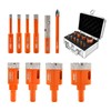 BGTEC Diamond Hole Saw Kit Marsonry Drill Bits, 10pcs 5/6/6/8/20/25/28/35mm