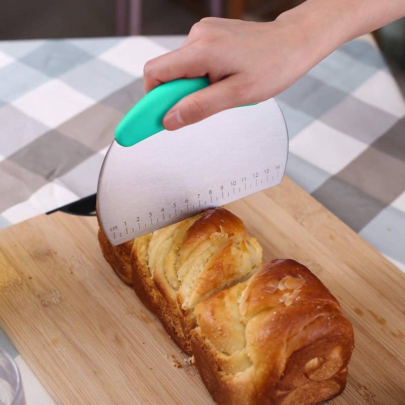 1 pcs Dough Pastry Scraper Chopper/Stainless Steel Dough Scraper Cutter