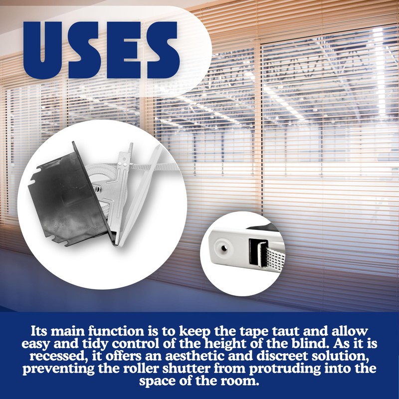 DOJA Barcelona Roller Shutter Belt Winder Flush-Mounted 14 mm Blind