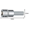 TONE Hexagon Socket HP4H-12 Insertion Angle 1/2 inch (12.7 mm)