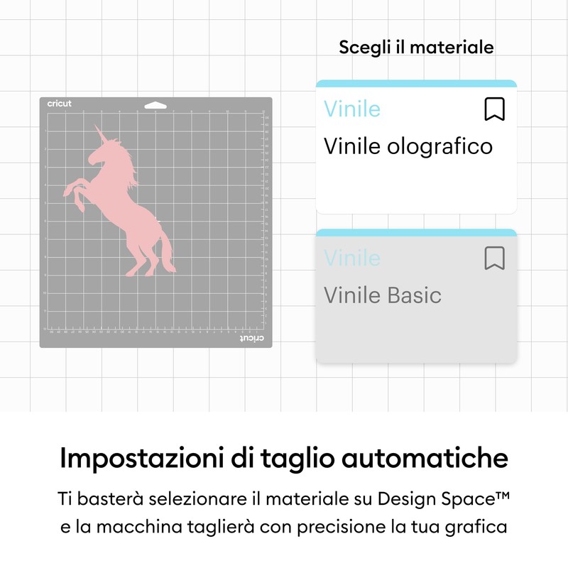 Cricut Vinile olografico 30x120cm (blu)