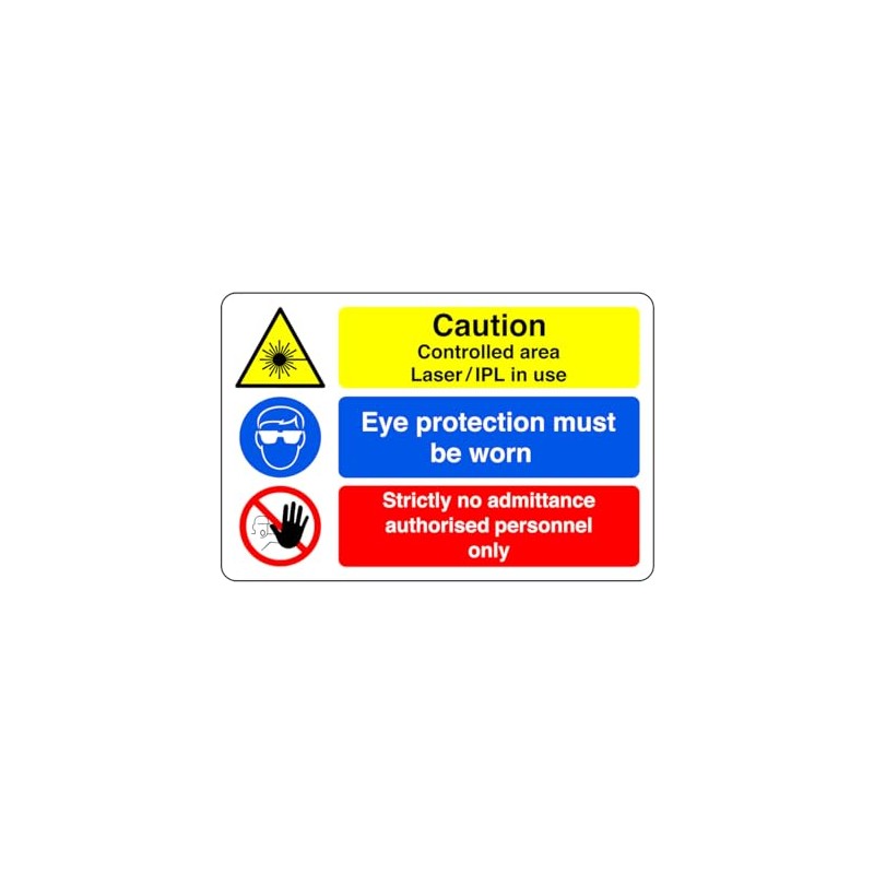 Safety First Display LTD Caution controlled area laser in use