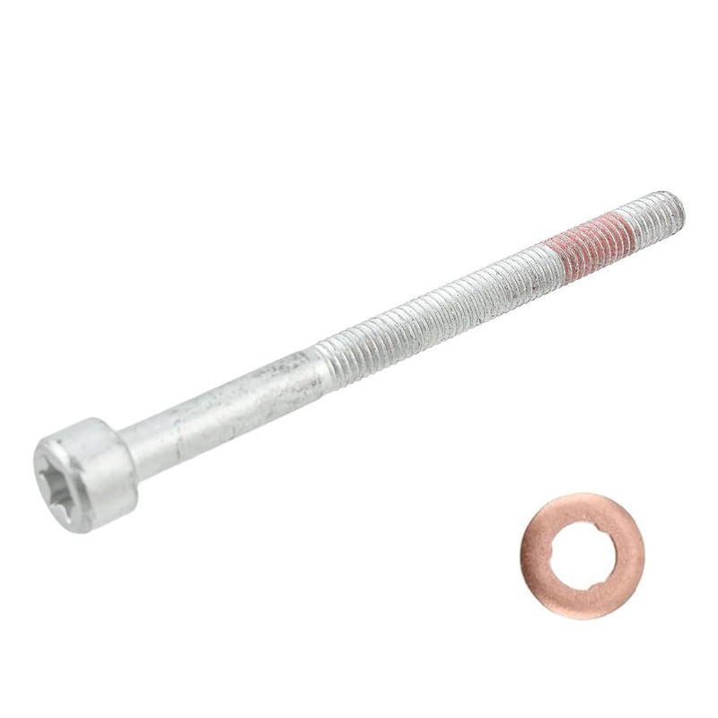 Sarini 4pcs Bolts, Injector Bracket Bolts with 4 Washers for