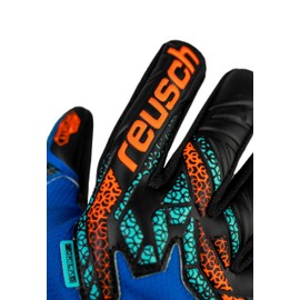 Reusch Attrakt Infinity NC Junior Non-Slip and Breathable Goalkeeper Gloves Football Gloves for Children and Teenagers for Boys Girls Perfect for Artificial Grass