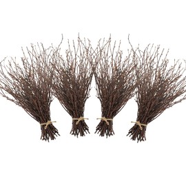 Uieke 200PCS Birch Twigs – 17 Inch Natural Dried Plants Decorative Birch Branches for DIY Crafts, Birch Sticks for Vases Wedding Arrangements Home Wreath Decor