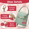 Cinsersr Keyring Beads, Cherry Pendant Key Fob Gold Bag Pendant,