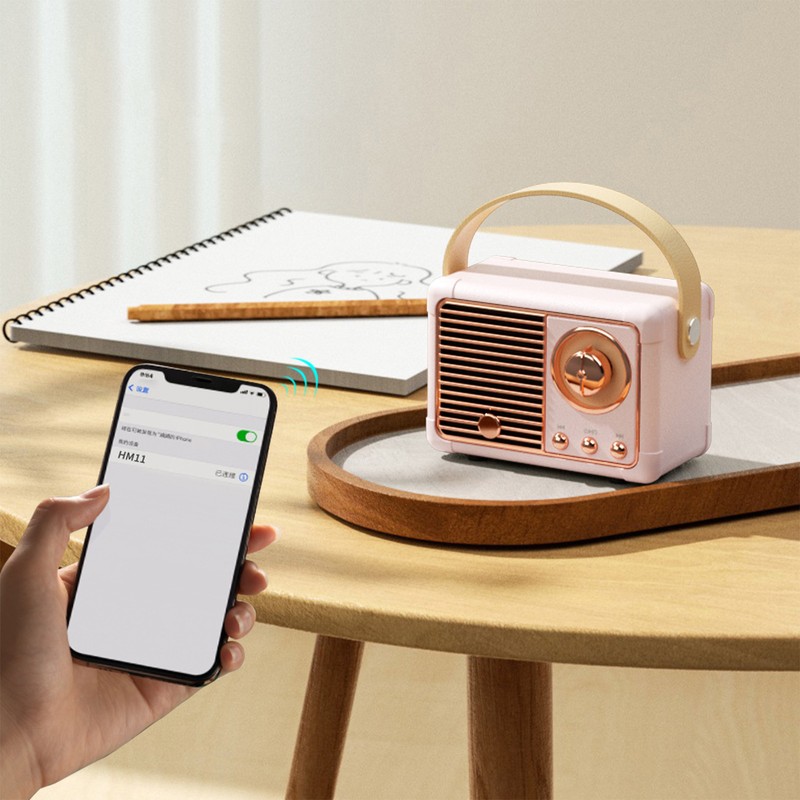 HM11 Bluetooth Speaker Portable Wireless Radio HiFi Music Audio Player