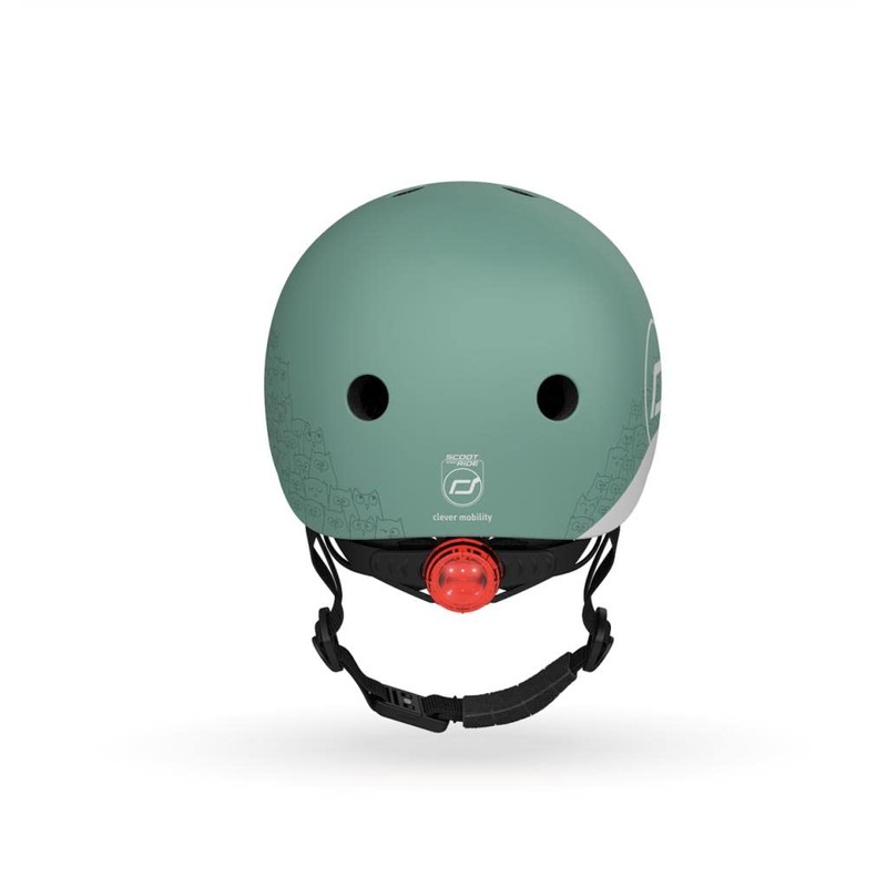 Scoot&Ride Unisex Youth Helmets XXS, Reflective Forest, S