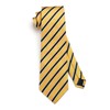HISDERN Yellow Ties for Men Silk Striped Tie and Pocket