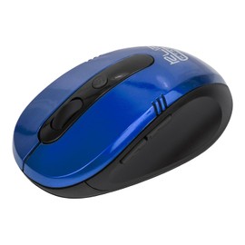 Klip Xtreme Vector Full Size Wireless Mouse- 3D Optical 6 Button- 1600 DPI Resolution- 2.4Ghz Connectivity- Ergonomic Design- Plug and Play- Blue Color