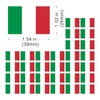 Womaha 30 Temporary Italy Flag Tattoos Fans Face Tattoo Stickers