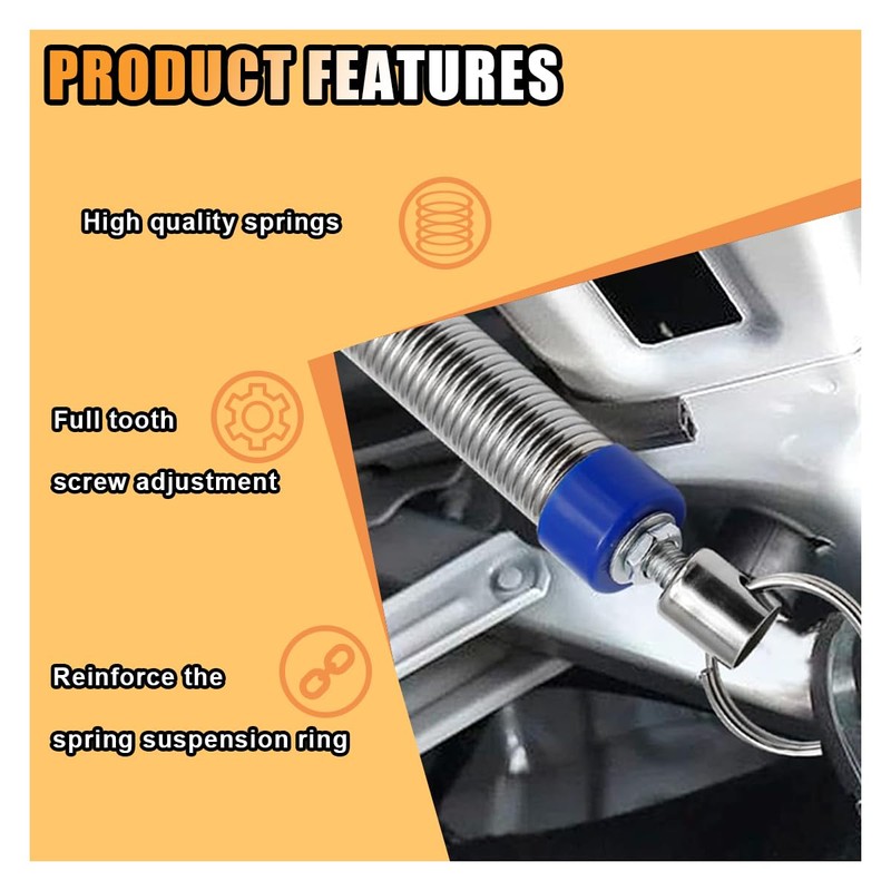 2PCS Car Trunk Lid Metal Spring, Car Adjustable Auto Car