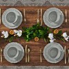 TP 12-Piece Dinnerware Set, Melamine Dishes Set with Bowls and