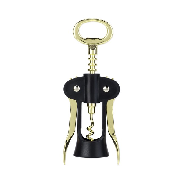 True Flyboy Gold & Black Winged Corkscrews, Gold