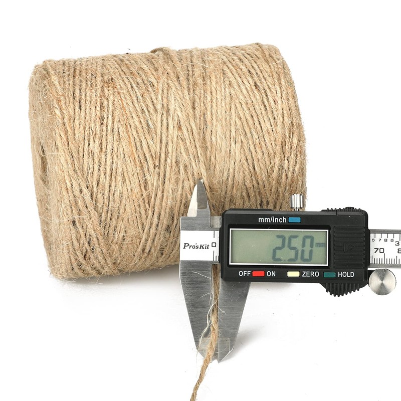 G2PLUS 250M Jute Twine String 2.5MM Bakers Twine for DIY