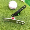 Nlinlin 2Pcs Silver Golf Ball Fork Pivot Divot Repair Tool