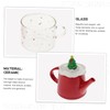 Ciieeo 1 Set Ceramic Teapot Set with Christmas Tree Design